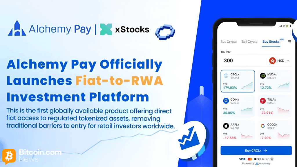 Alchemy Pay Launches Fiat-to-RWA Platform With Visa, Mastercard, and xStocks Support, Bringing Wall Street to Users Worldwide