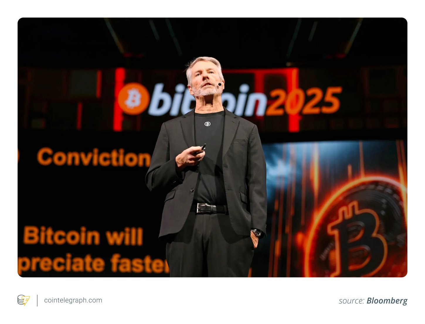 Michael Saylor at Bitcoin 2025