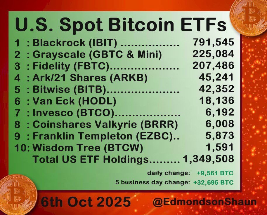 Bitcoin ETFs Holding