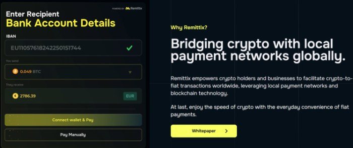 Remittix ($RTX) – Unique PayFi Solution Bridging Crypto and Fiat.