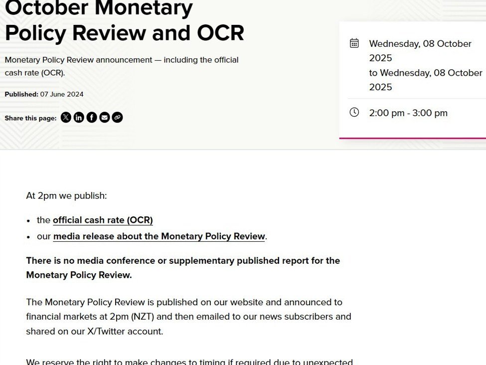 Reserve Bank of New Zealand NZIER Shadow Board calls for 25bp interest rate cut