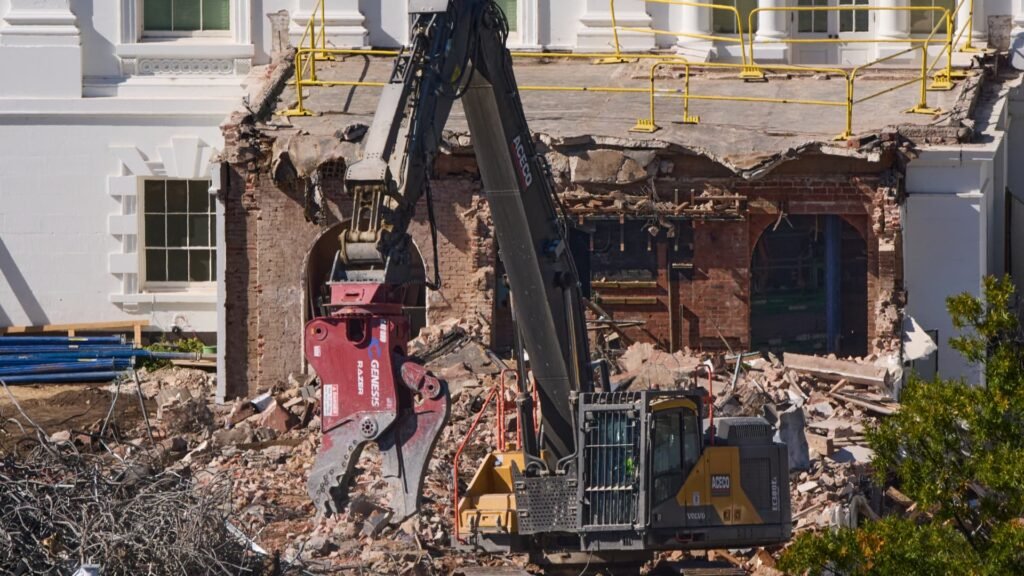 Trump White House East Wing ballroom demolition nearly complete