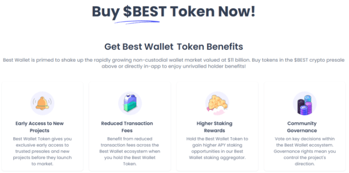 Benefits for $BEST holders within the Best Wallet ecosystem.